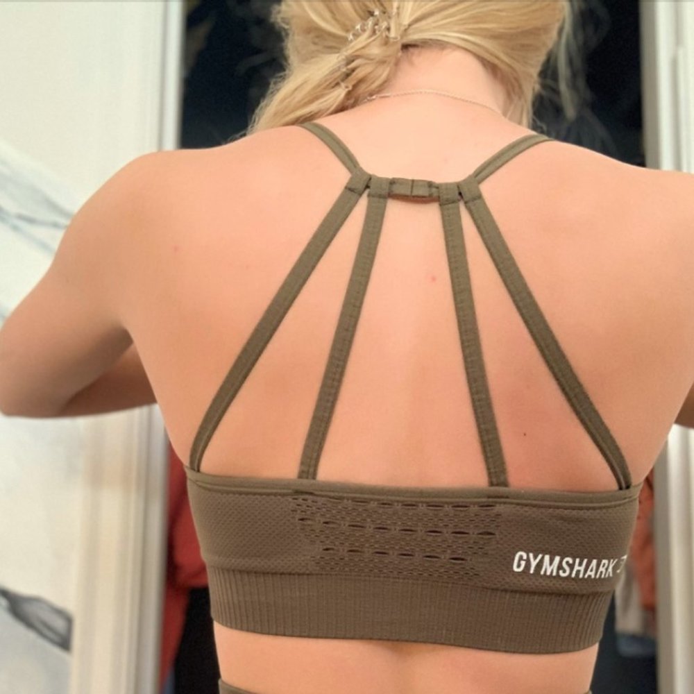 Gymshark Energy Seamless Sports Bra - Khaki